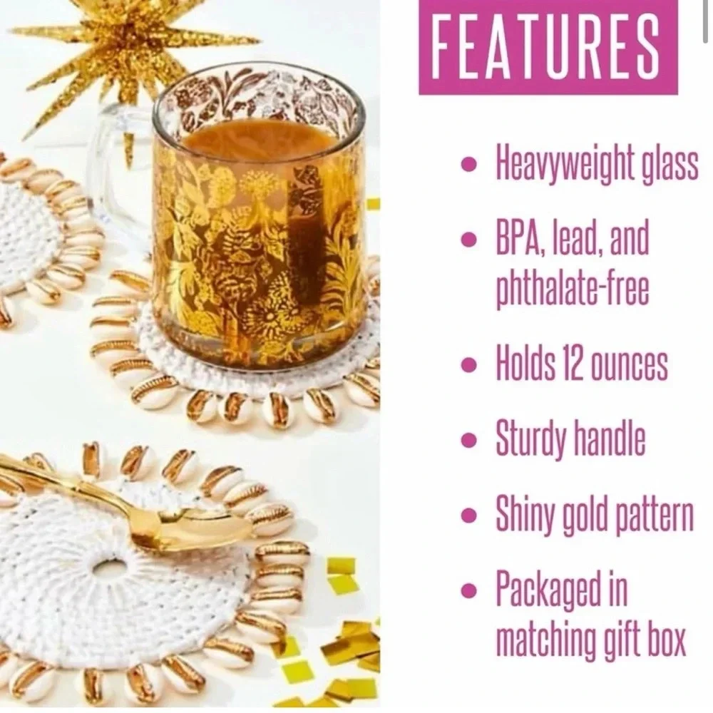 Lilly Pulitzer Glass Mug! - Picture 8 of 8